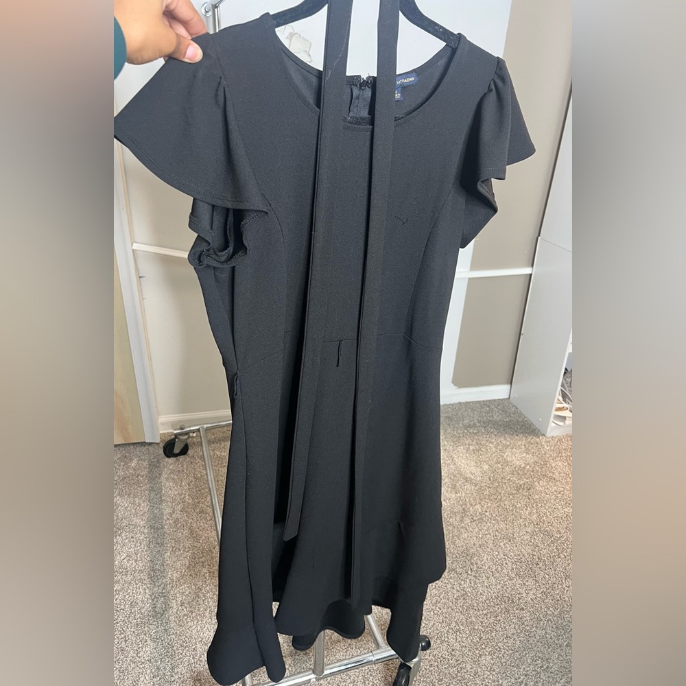 Adrienne Vittadini Black Long Sleeve Dress